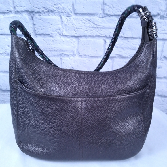 Vintage Warm Grey/Silver Brighton Shoulder Bag with Tassel - Picture 4 of 10